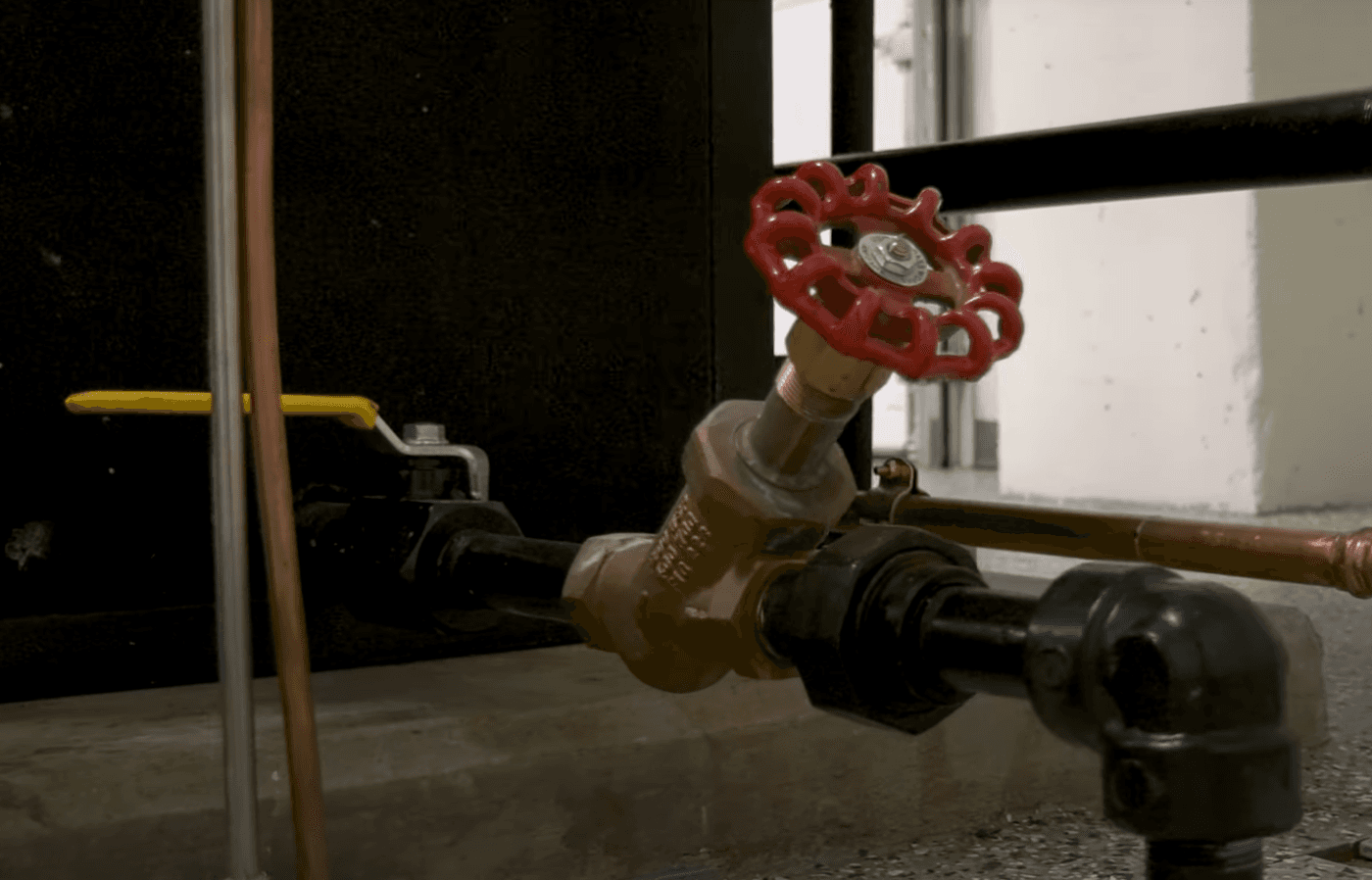 Boiler blowdown valve setup