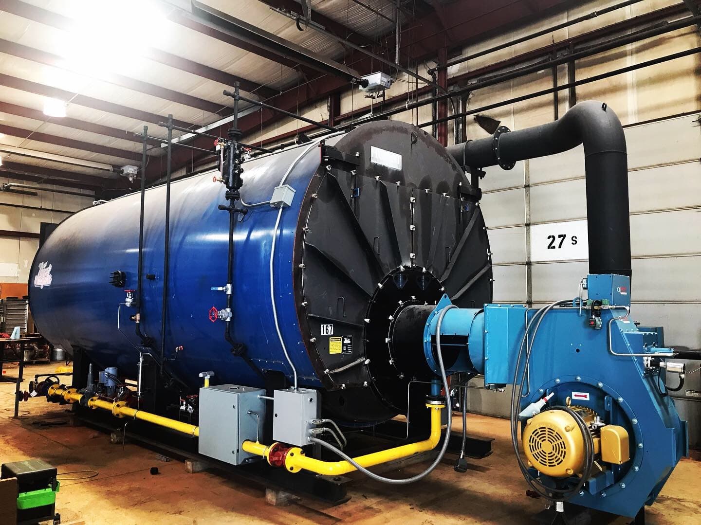 Hurst rental boiler with webster burner