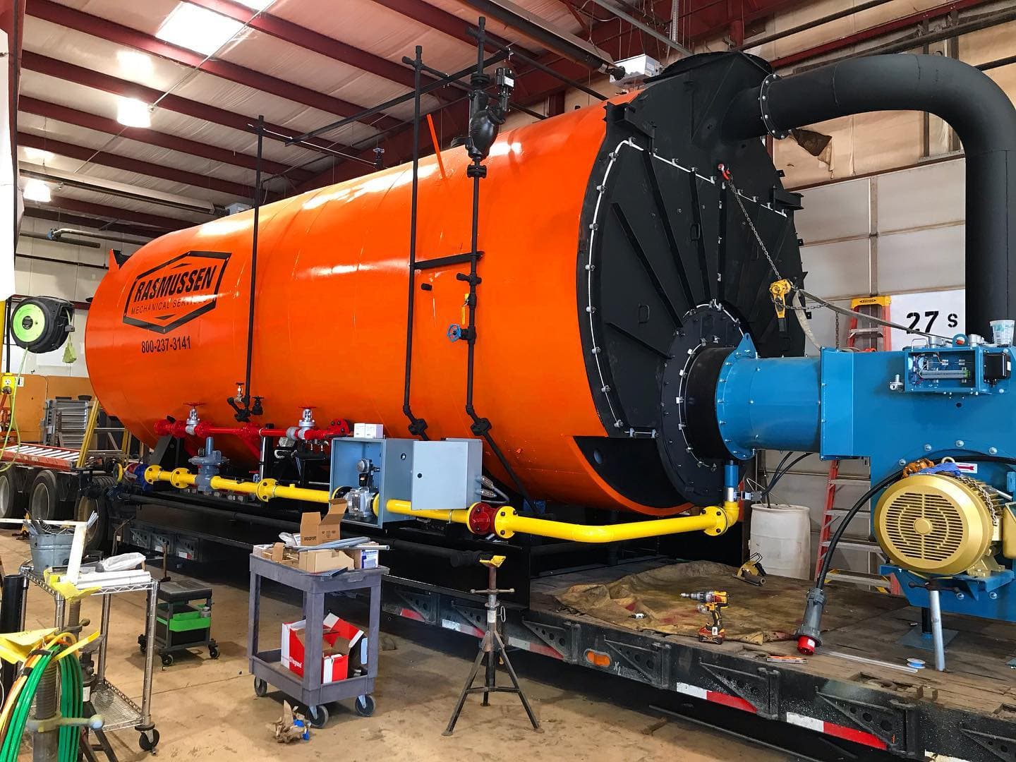 Rasmussen 1000 HP Johnson Rental Boiler with Webster Burner