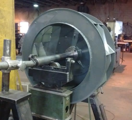 Fan being dynamically balanced