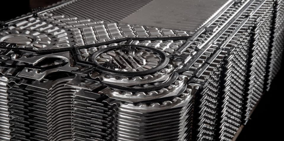 Plates from a plate heat exchanger