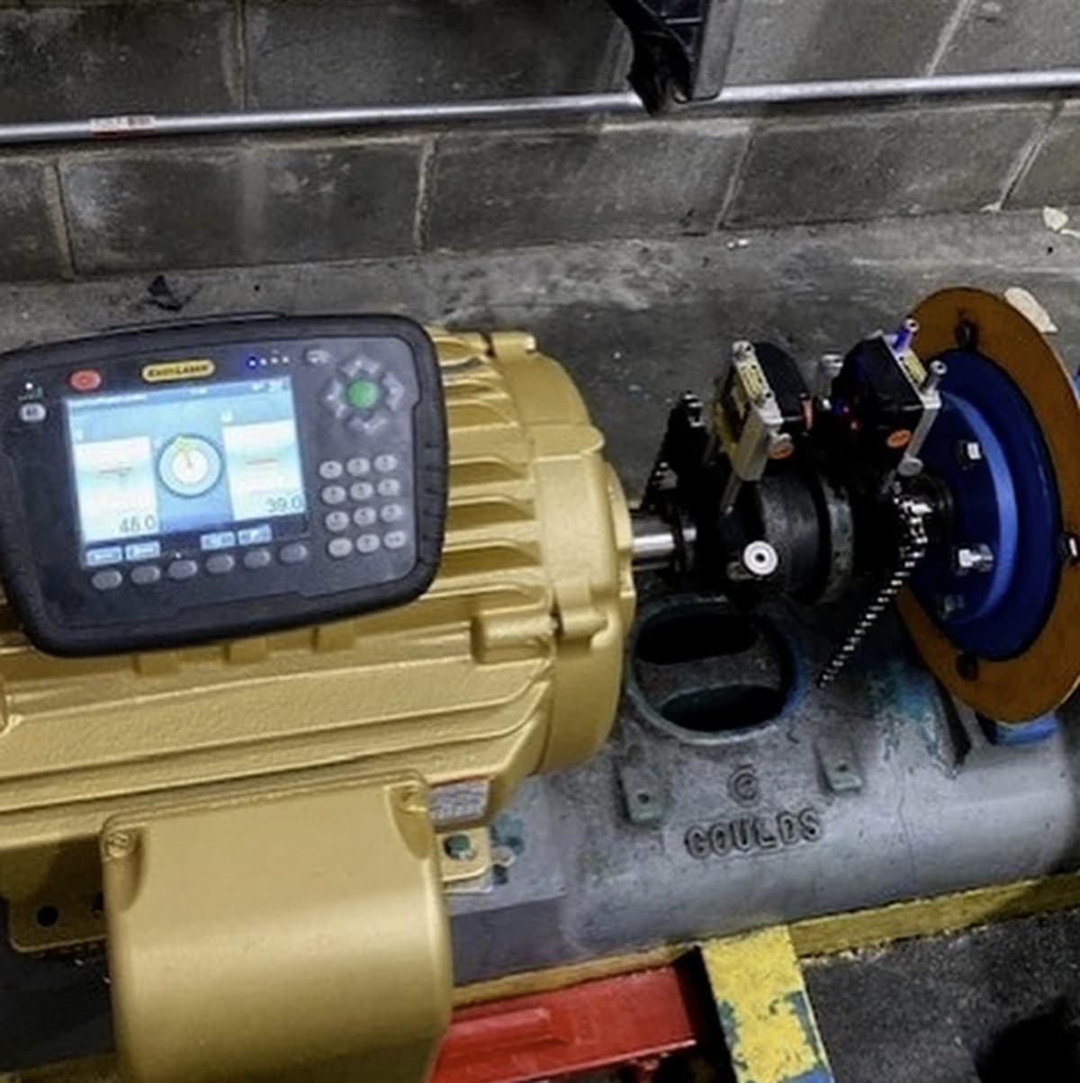 laser shaft alignment on centrifugal pump