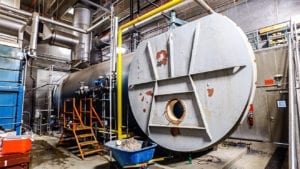giant boiler exceeding steam demand and short cycling