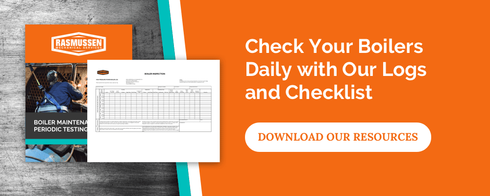 Check your boiler logs daily with our Logs and checklist 