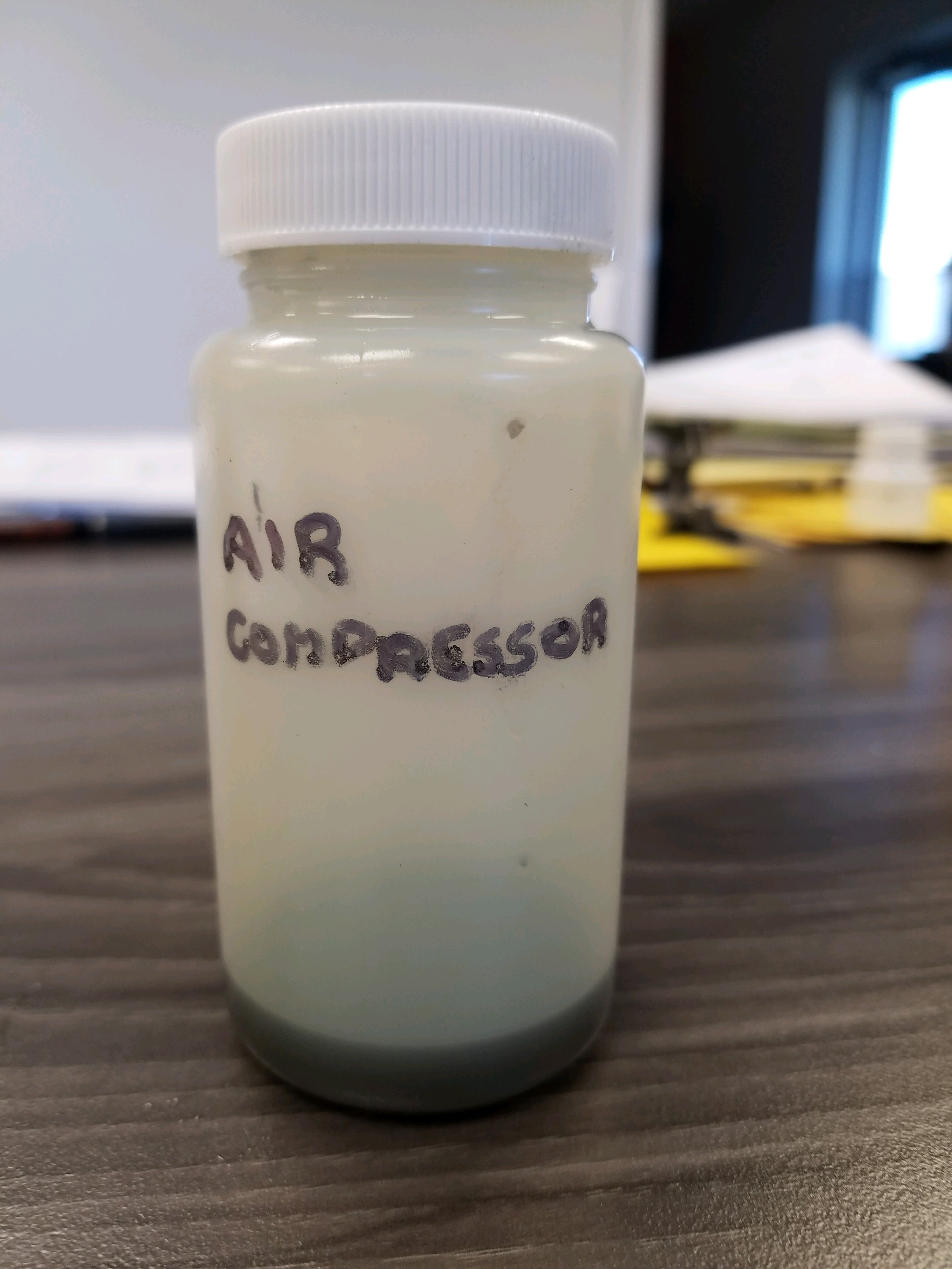 Air Compressor Oil Sample 