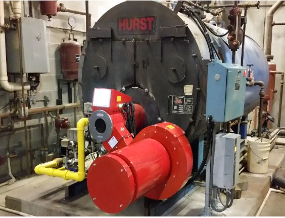 Hurst Boiler with limpsfield burner retrofit