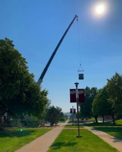 160 ton chiller install at Chadron state university